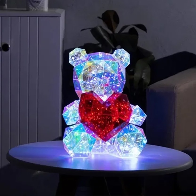 3D Светещо Мече Love в луксозна кутия, White Light 3D Светещо Мече Love в луксозна кутия, White Light